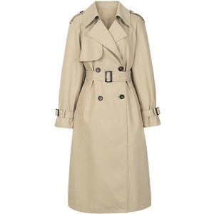 
Yixiang Liying anti-wrinkle no-iron windbreaker women's mid-length 2025 autumn and winter new high-end khaki jacket