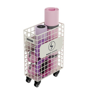 
Yoga mat storage basket Fitness equipment storage foam roller storage basket Household sports supplies sewing storage basket