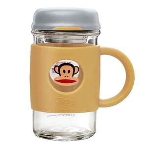 Big Mouth Monkey Water Cup Men's Household Tea Glass Cup Large Capacity Handle Tea Water Separation Tea Cup Women's Cup with Cover