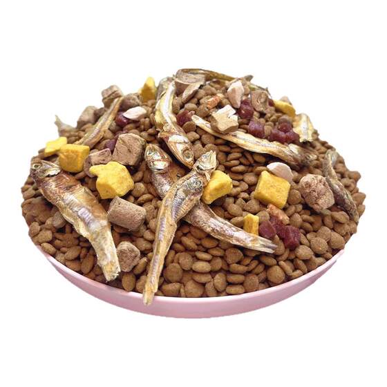 
Full-level universal cat food 5*0.5kg10*0.5kg20*0.5kg is equipped with cat staple food earth cat cafe pastoral gold-gradual layer tiger spots