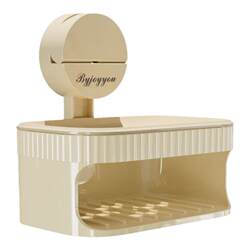 Hollow drain soap storage box bathroom storage rack