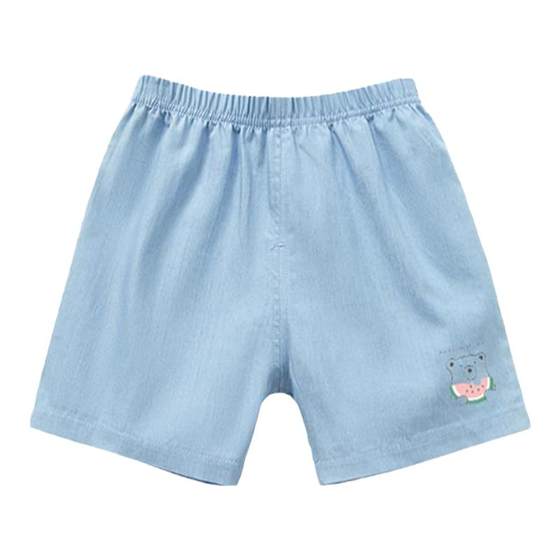 
Children's shorts summer pure cotton imitation jeans thin pants baby summer versatile five-point pants trendy casual short style