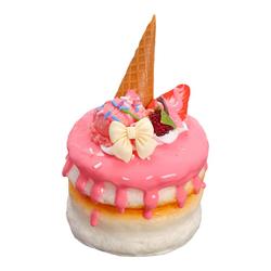 Simulated Double-layer Cream Cake, Food And Toys, Refrigerator Magnet, Fruit Strawberry Cake Model, Decorative Dessert Display, Shooting
