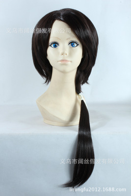 taobao agent Game sword disorder dance California clear brown ponytail cosplay wig fake hair