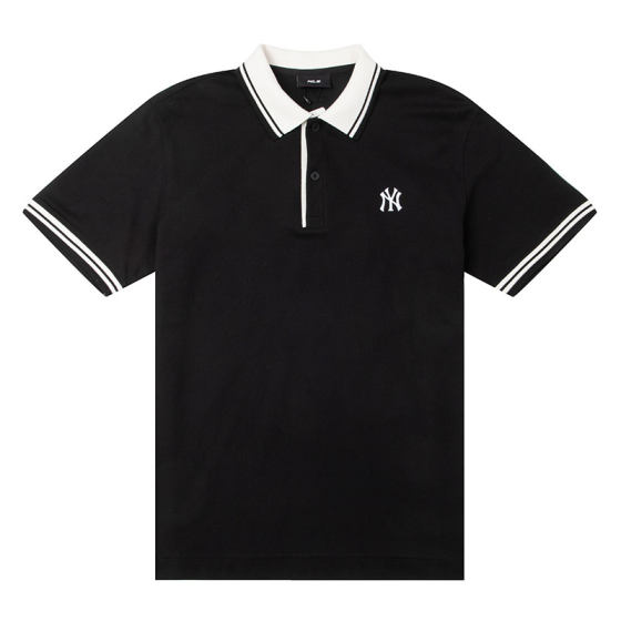 
[Self-operated] MLB short-sleeved fashion trend men's and women's POLO shirt lapel casual clothing sportswear 3APQB0253