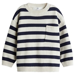 
HM children's clothing children's boys sweater spring striped bottoming round neck pullover sweater 1295118