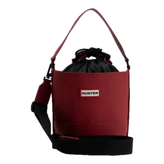
HUNTER Women's British Simple Ravalize Waterproof Rubber Bucket Bag Daily Commuter One-Shoulder Crossbody Bag