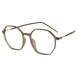 Irregular diamond -shaped gray tr90 glasses frame men and women can be equipped with close -ups of polygonal eye frame feminine glasses racks
