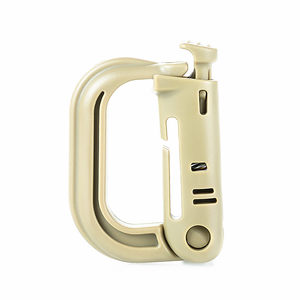 Outdoor climbing buckle D buckle Molle tactical D -locking outdoor backpack water pot fast -hanging buckle pendant keychain
