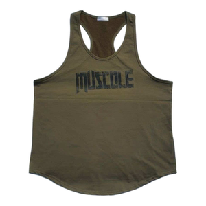 American sleeveless vest vest, sweat absorption and muscle exercise exercise, loose, breathable, iron training fitness top men