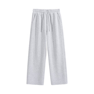 
American retro pants men's pants spring and summer thin gray drawstring sweatpants casual drape loose straight pants