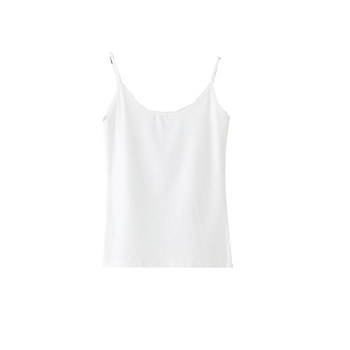 Solid color versatile suspender slim slimming vest bottoming shirt