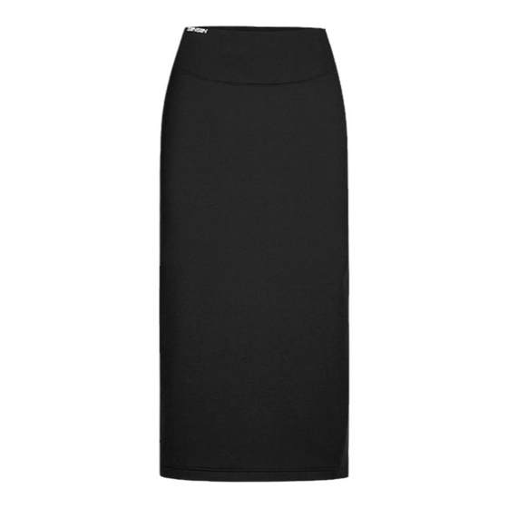 SIINSIIN straight skirt plus velvet 2025 new high-waist belly-control skirt for women black slimming A-line skirt tk