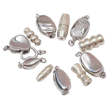 925 silver plug connecting buckle diy pearl accessories material