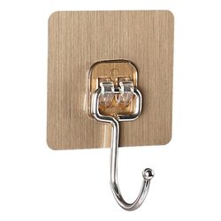 Stainless steel hooks are self-adhesive and markless on the wall. Strong hooks are not lost. The kitchen is heavy.