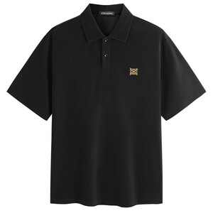 
[Cool and Antibacterial] PEACEBIRD Men's Old Money Style Polo Shirt Summer Couple Lapel Embroidered Short Sleeve T-Shirt