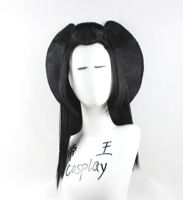 taobao agent Emperor cosplay wigs of yin and yang division cos three -tailed foxes without awakening buns, art prostitutes, fake hair