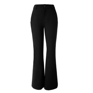 
Alida Lyocell cotton bell-bottom pants for women winter new knitted casual women's pants micro-flared warm down trousers