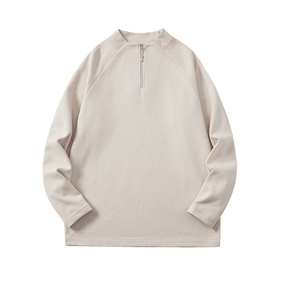 
Baleno SK half-zip stand collar long-sleeved t-shirt men's spring and summer solid color trendy sweatshirt casual bottoming shirt YS