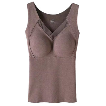 Graphene warm suspension with chest pads avoid putting bra
