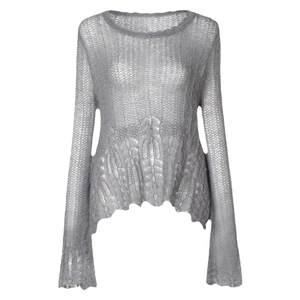 Mahai wool sweater female hollow hook flowers are very fairy knitting lazy wind, weekee, blossoms, versatile new thin models
