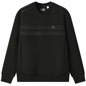 
FILA official men's pullover sweatshirt 2025 winter new fashion simple basic knitted long-sleeved top