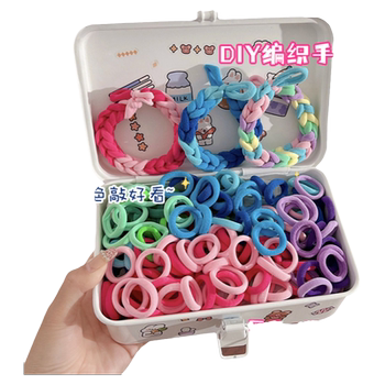 Pink love hairpin women's side broken hair bangs