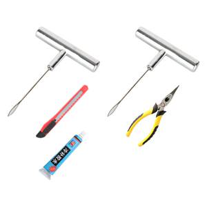 
Tire repair rubber strip vacuum tire repair tool electric vehicle motorcycle fast tire repair tool set glue nail vulcanized strip