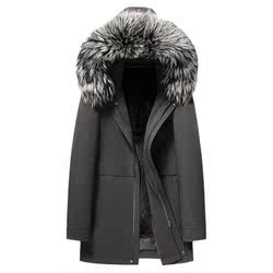 Nick Mink Lining Men's Mid-length Mink Coat Men Haining 2023 Autumn And Winter High-end Full Mink Coat