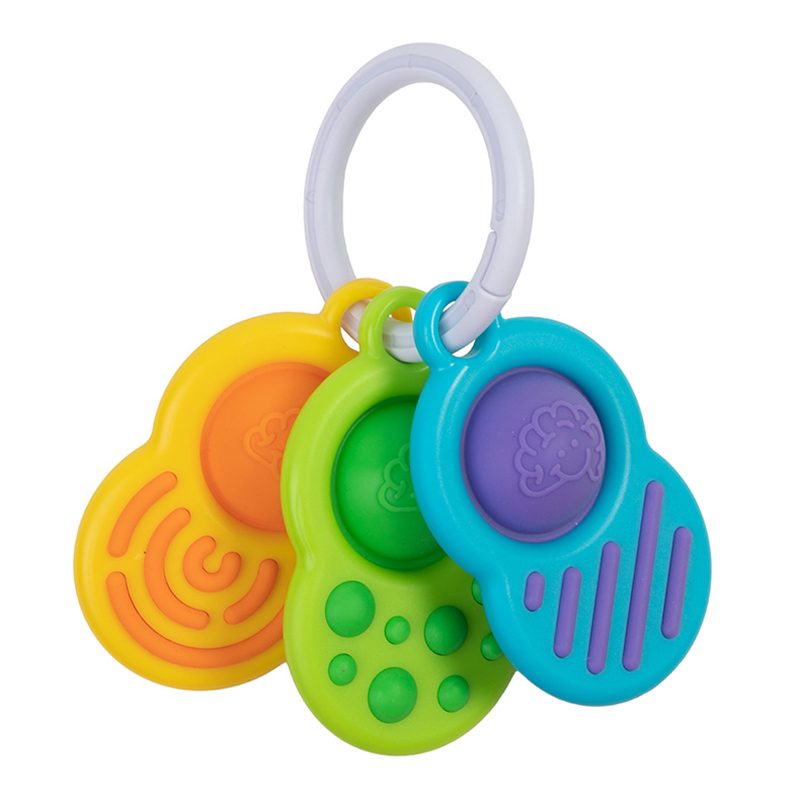 Fat Brain Dimpl Baby Toy - Rainbow Silicone Sensory Fidget Toy for Infants