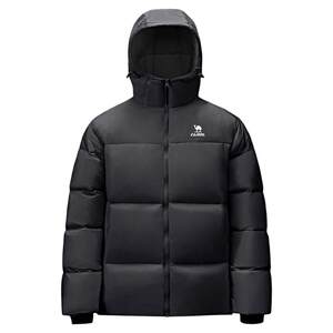 
[Camel stove] Sports three-proof down jacket for men in winter couple thickened hooded waterproof bread down jacket for women