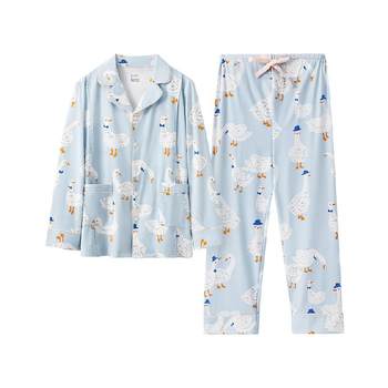 Manxi Chunxia Pure Cotton Nursing Pregnant Women's Pajamas