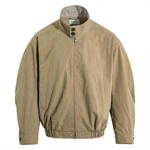 Marine Highway Miu Reef Jacket Men's Spring Contrast Color Plaid Splicing Textured Relaxed Casual Jacket