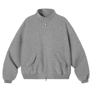 
PSO Brand men's and women's pure wool double-sided woolen coat stand collar warm men's zipper jacket autumn and winter