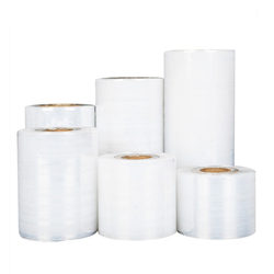 PE stretched wrap film industrial plastic wrap small roll packaging film transparent vegetable bundling film 6cm stretched film electrostatic film