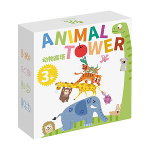 Penguin Dad Genuine Animal Tower Building Blocks Children's Stacking Game Hands-On Ability Balance Exercise Toy