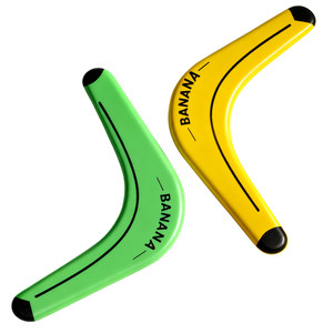 Banana Boomerang Children's Soft Frisbee Swirlable Flying Saucer Boy Square Flying Boomerang Parent-Child Outdoor Toy