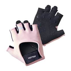 Fitness gloves silicone anti-slip sports protective gear for women half finger