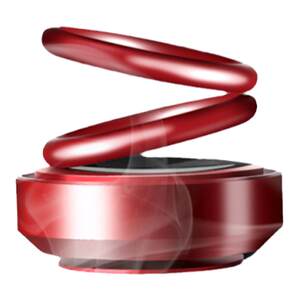 Solar energy double ring suspension rotating aromatherapy car perfume seat type long-lasting light fragrance car interior decoration ornament