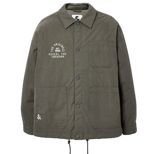 
Jack Jones Men's Spring Down Jacket Fashion Letter Offset Embroidery Casual Retro Lapel Loose