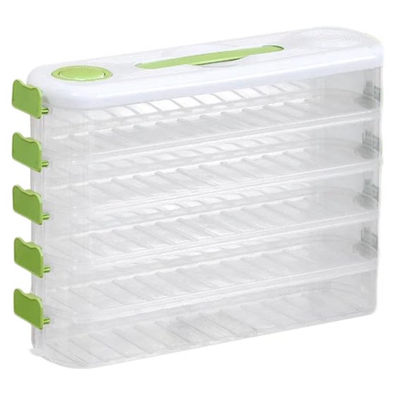 Slip dumplings Frozen box refrigerator side door Special fresh -keeping box food grade packing and finishing box saving space dumpling box
