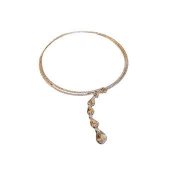 
Zircon drop necklace evening dress accessories high-end