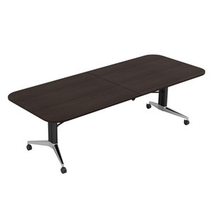 
Movable folding conference table long table training table telescopic splicing desk with wheels oversized desk dining table