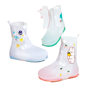 
Kechao children's rain boot cover boys and girls wear-resistant waterproof and anti-slip water shoes girls rain boot cover wear waterproof foot cover