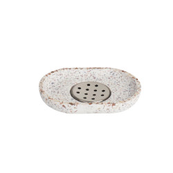 Simple soap dish for home bathroom drain storage