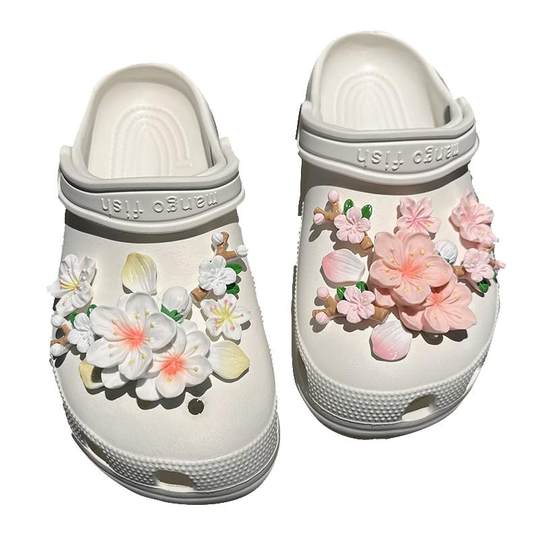 New PVC Shoes sold Buckle Garden Shoes Flower Decoration Beach Shoes Buckle (BLXC-17)