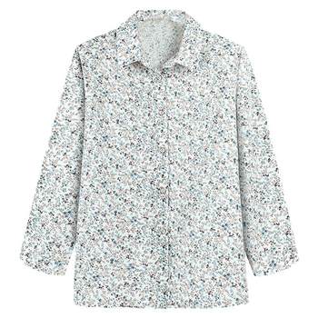 Cotton shirt for middle-aged and elderly mothers, spring and autumn grandma wear