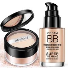 BB Cream+Makeup Powder Concealer Отбеливание увлажняющего фундамента.