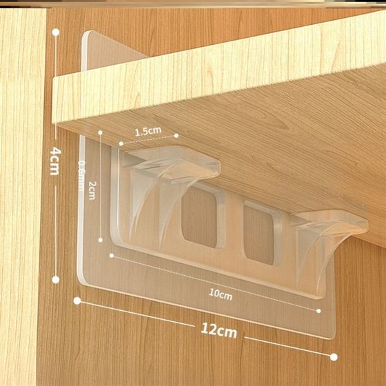 活动用居家卡扣橱柜支架架层板托隔板固定托衣柜粘贴免打孔支撑架