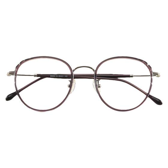 Purple glasses frame Vedicine ultra -light fashion anti -allergic concentration plus astigmatism Korean version of personalized glasses shelf female
